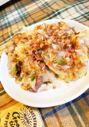 豆腐でヘルシーまるでお好み焼き-レシピのメイン写真