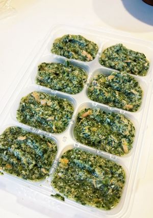 こまツナで鉄分（離乳食7ヶ月〜）-レシピのメイン写真