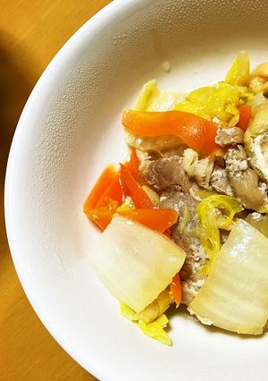 調味料は甘酒と醤油だけ！鶏肉の白菜煮-レシピのメイン写真