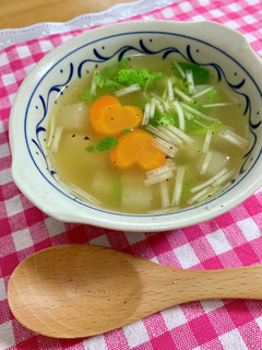 かぶと人参とセロリのあったかスープ♪-レシピのメイン写真