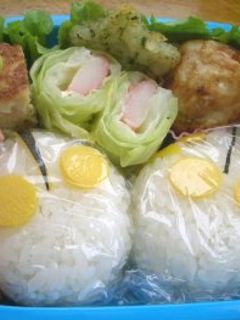お弁当に!簡単キャベツのカニカマ巻き-レシピのメイン写真