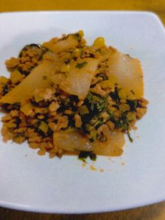 大根とひき肉の甘辛煮 -レシピのメイン写真