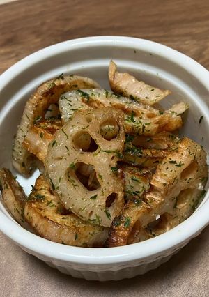 青海苔蓮根チップス-レシピのメイン写真