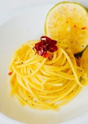 かぼすパスタ-レシピのメイン写真
