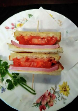 ツナハムトマトサンド-レシピのメイン写真
