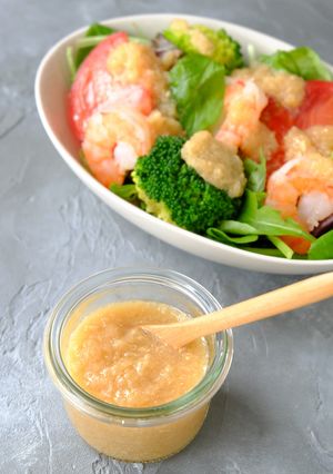 〈くらし薬膳〉玉ねぎ味噌ドレッシング-レシピのメイン写真