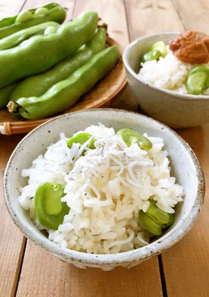 簡単♪そら豆ごはん／旨味・香り堪能！-レシピのメイン写真