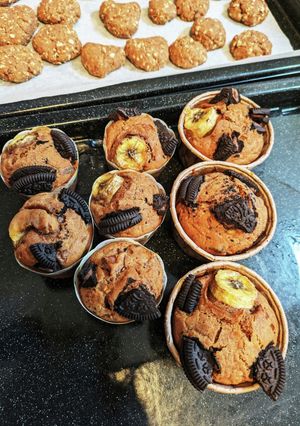 【小麦·卵·乳不要】バナナオレオマフィン-レシピのメイン写真