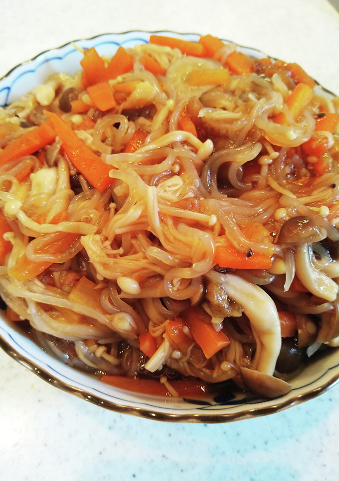 白滝ときのこの梅煮-レシピのメイン写真