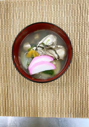 牡蠣入りお雑煮-レシピのメイン写真