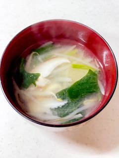 椎茸 もやし 大根 ほうれん草味噌汁^^-レシピのメイン写真