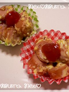 お弁当に〜ウインナーマヨマスタード焼き♪-レシピのメイン写真