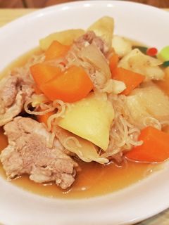 油不使用かんたん肉じゃが-レシピのメイン写真