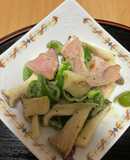 簡単 エリンギピーマンハムのマヨ炒め