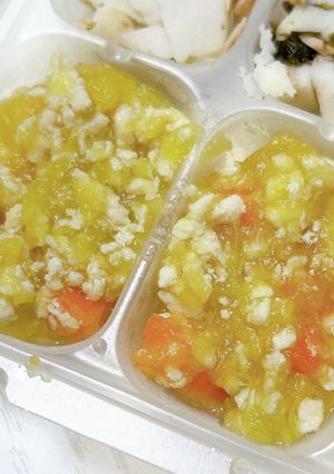 離乳食　さつまいもにんじんそぼろ-レシピのメイン写真