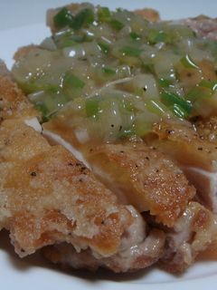 ネギ塩たれdeカリカリ鶏肉-レシピのメイン写真