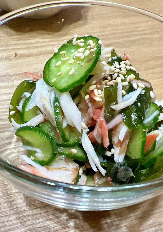 すっきり箸休め✨わかめときゅうりの酢の物-レシピのメイン写真