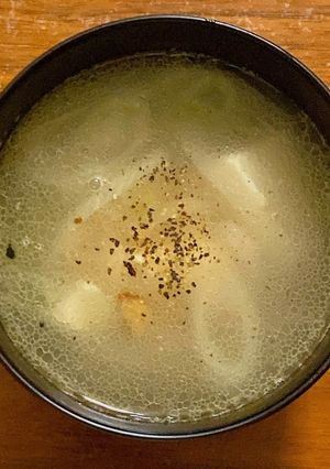 お肉と豆腐のネギスープ-レシピのメイン写真