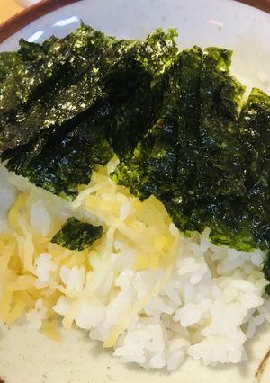 毎日のしろごはん●おしんこ＆のりごはん-レシピのメイン写真