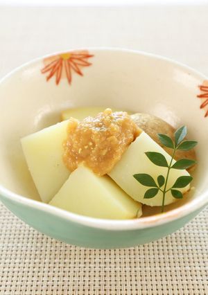 介護食 新じゃがの木の芽味噌かけ-レシピのメイン写真