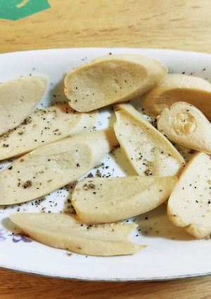魚肉ソーセージを切って焼いただけ♪-レシピのメイン写真