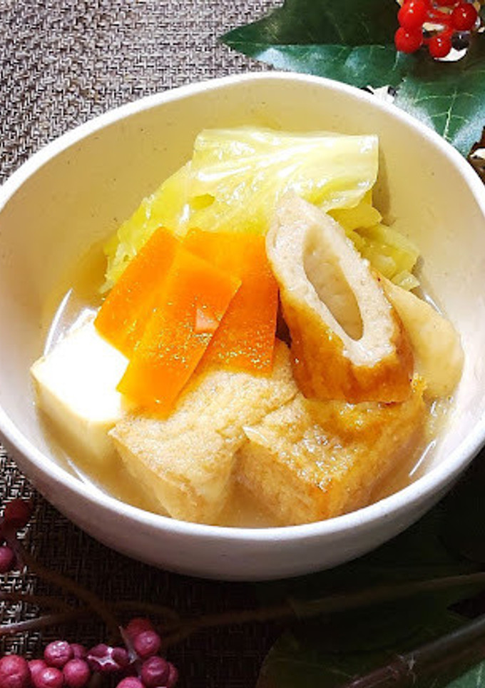 厚揚げとキャベツのくたくた煮-レシピのメイン写真