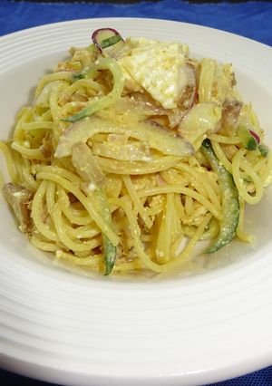 菊芋チップスdeカレー風味サラスパ-レシピのメイン写真