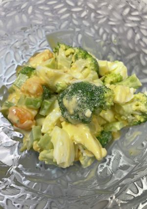 【簡単副菜】ブロッコリーの茹で卵サラダ-レシピのメイン写真