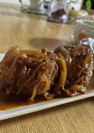煮込みハンバーグ-レシピのメイン写真