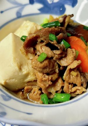 ご飯止まらない！白菜たっぷり豚こま肉豆腐-レシピのメイン写真