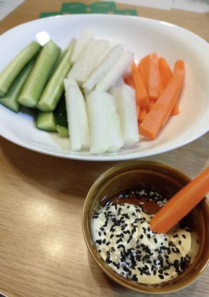 野菜スティック&ごま塩マヨネーズ-レシピのメイン写真