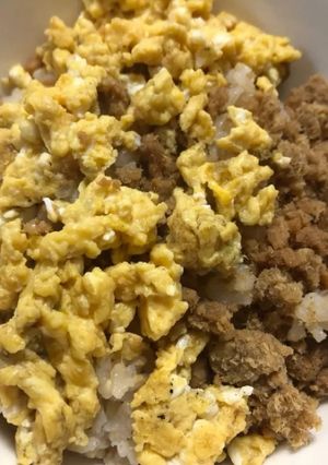 鯖フレークと卵の玄米丼-レシピのメイン写真