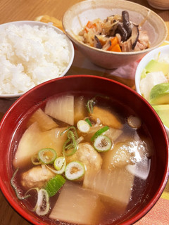 大根と鶏団子スープ(懐かしい母の味)-レシピのメイン写真