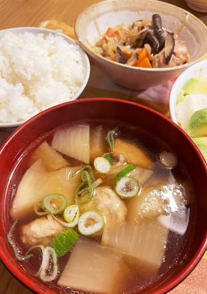 大根と鶏団子スープ（懐かしい母の味）-レシピのメイン写真