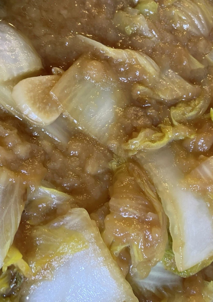 時短節約夕食！白菜と揚げ玉煮びたし-レシピのメイン写真