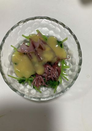 ホタルイカと三葉の酢味噌あえ-レシピのメイン写真