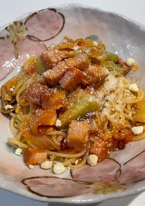 生トマトのペペロンチーノ風パスタ-レシピのメイン写真