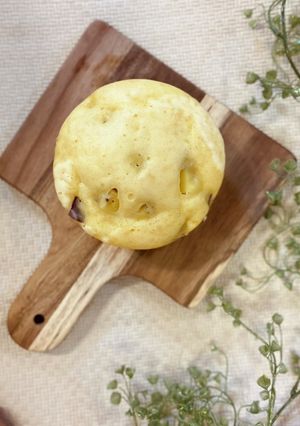 一気に混ぜるだけ！米粉さつまいも蒸しパン-レシピのメイン写真
