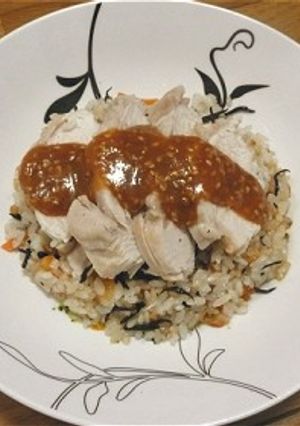 和風蒸し鶏飯*まるごと炊飯器で!-レシピのメイン写真