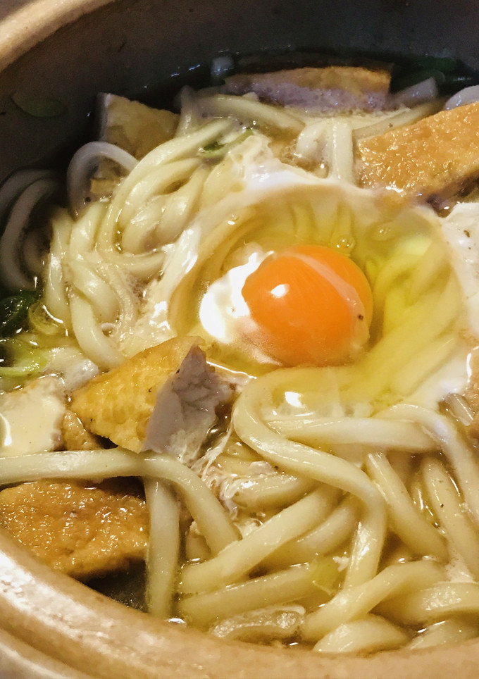 スキヤキ風●厚揚げ煮込みうどん鍋-レシピのメイン写真