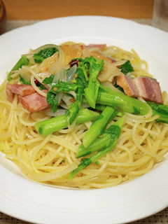 菜の花とベーコンのパスタ-レシピのメイン写真