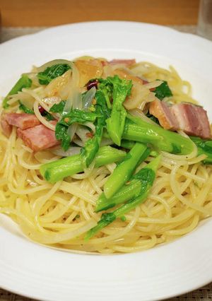 菜の花とベーコンのパスタ-レシピのメイン写真