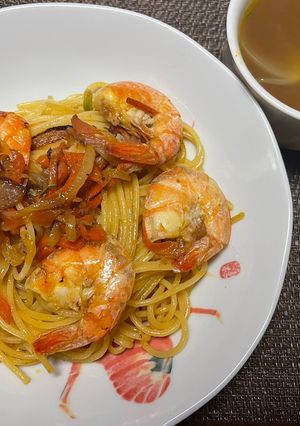 ウニバター・エビのパスタ-レシピのメイン写真
