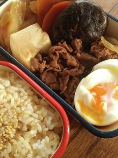 我が家のお弁当☆すき焼き弁当♪-レシピのメイン写真