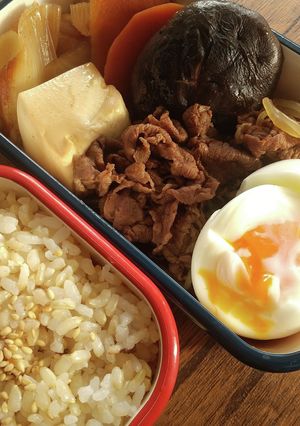 我が家のお弁当☆すき焼き弁当♪-レシピのメイン写真