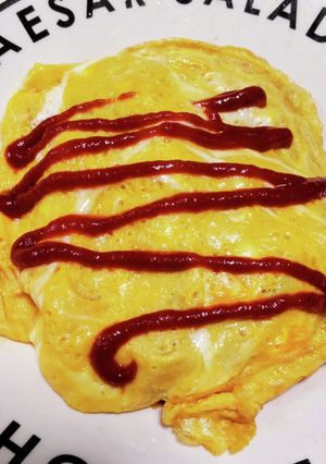 中身は炒飯♪のオムライスです♡-レシピのメイン写真
