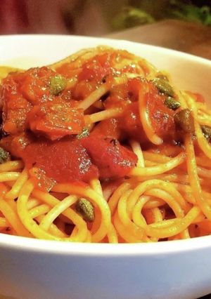 トマトバターソースとケッパーのパスタ-レシピのメイン写真