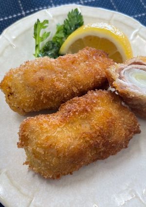 「減らソルト」豚肉のネギ巻きフライ-レシピのメイン写真