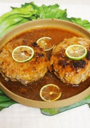 かぼすソースのハンバーグ-レシピのメイン写真