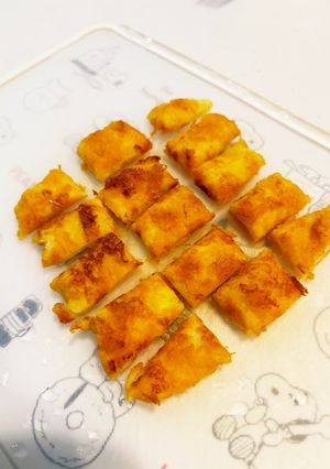 手掴みかぼちゃフレンチトースト離乳食9〜-レシピのメイン写真